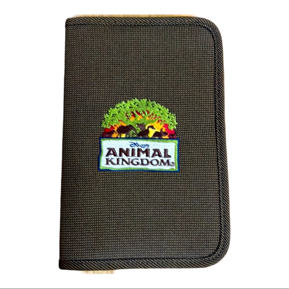 Disney World Animal Kingdom Planner 8"x5"x1.5" Brown Fast Ship
